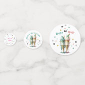 Eis Cream Gender Reveal Party Ein Mädchen Konfetti (Vorderseiten)
