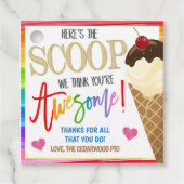 Eis Cream Gift Tag Geschenkanhänger (Vorderseite)