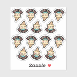 Eis Cream Happy Mail Custom Cut Vinyl Sticker