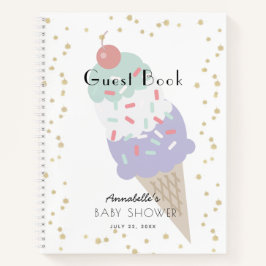 Eis Cream Lila Baby Showbook Notizblock