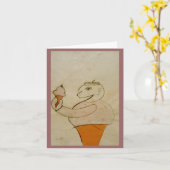 Eis Cream Man Note Card von Brad Hines Karte (Gelbe Blume)