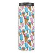 Eis Cream Muster, kundenspezifisch monogramm Thermosbecher (Rückseite)