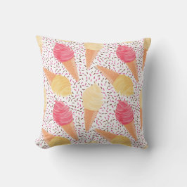 Eis Cream Pattern werfen Kissen