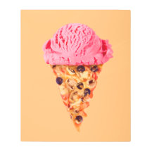 Eis Cream Pizza Canvas Print