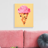 Eis Cream Pizza Canvas Print Leinwanddruck (Insitu (Wohnzimmer))