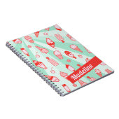 Eis Cream Print Personalisiert SpiralNotebook Notizblock (Rechte Seite)