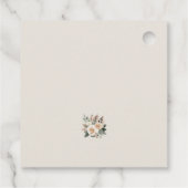 Eis Cream Scoopup Floral Boho Brautparty Geschenkanhänger (Rückseite)