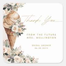 Eis Cream Scoopup Floral Boho Brautparty