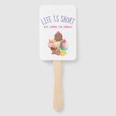 Eis Cream Social Baby Dusche Fächer (Rückseite)