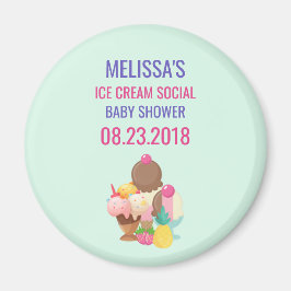 Eis Cream Social Baby Shooting Event Magnet