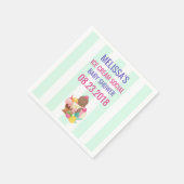 Eis Cream Social Baby Shooting Event Serviette (Ecke)