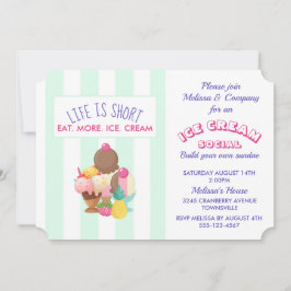 Eis Cream Social Party Event Einladung