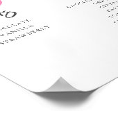 Eis Cream Sundae Station Gender Reveal Party Sign Poster (Ecke)