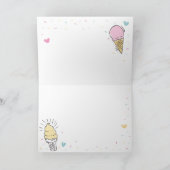 Eis Cream Sweet Celebration Happy Birthday Karte (Innenseite)