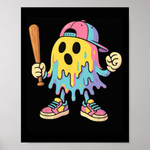 Eis Cream Tropfen Farbenfrohe Geister Sell Spots H Poster