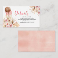 Eis Creme Boho Details Babyduschkarte