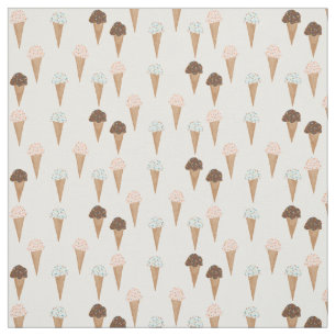 Eis Creme Cones Muster Stoff