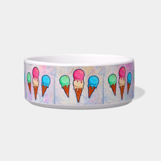 Eis Creme Cones Pet Bowl Napf (Vorderseite)