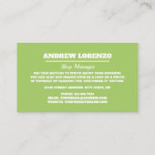 Eis-Creme, Eiscreme-Salon Visitenkarte (Rückseite)