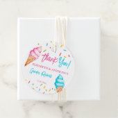 Eis Creme Gender offenbaren danke Geschenkanhänger (Beispiel)