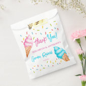 Eis Creme Gender offenbaren danke Geschenktütchen (Versiegelt)