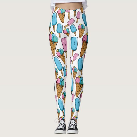 Eis-Creme-Leggings Leggings (Vorderseite)