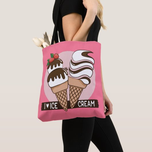 Eis Creme Lover Farbtaschen Tasche (Von Nahem)