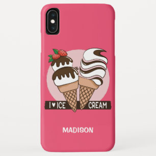 Eis Creme Lover individuelle Name- und Farbtelefon Case-Mate iPhone Hülle