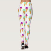Eis Creme Pattern Leggings (Rückseite)