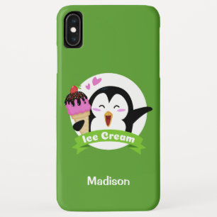 Eis Creme Penguin individuelle Name- und Farbtelef Case-Mate iPhone Hülle