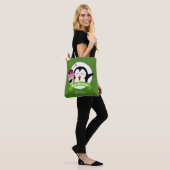 Eis Creme Pinguin individuelle Name & Farbtaschen Tasche (Am Model)