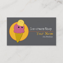 Eis-Creme-Shop-Visitenkarte