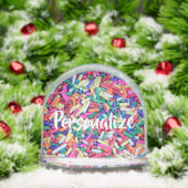 Eis Creme Süßigkeiten Sprinklerpapier Schneekugeln (Weihnachten)