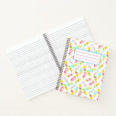 Eis Creme Wasserfarbe Muster Notebook. Notizblock (Innenseite)