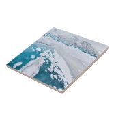 Eis des gefrorenen Gletschers, Island Fliese (Seite)