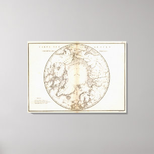 Eis-Diagramm nördlich Leinwanddruck