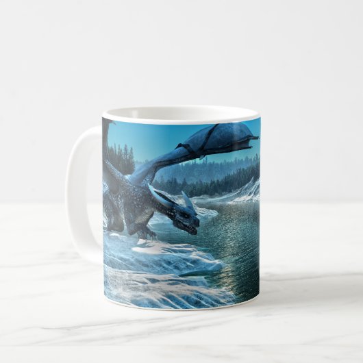 Eis-Drache Kaffeetasse (Vorderseite Links)