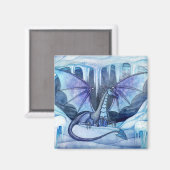 Eis-Drache-Magnet Magnet (Vorderseite/Rückseite)