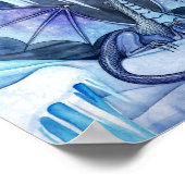 Eis-Drache-Plakat von Molly Harrison Poster (Ecke)