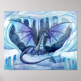 Eis-Drache-Plakat von Molly Harrison Poster