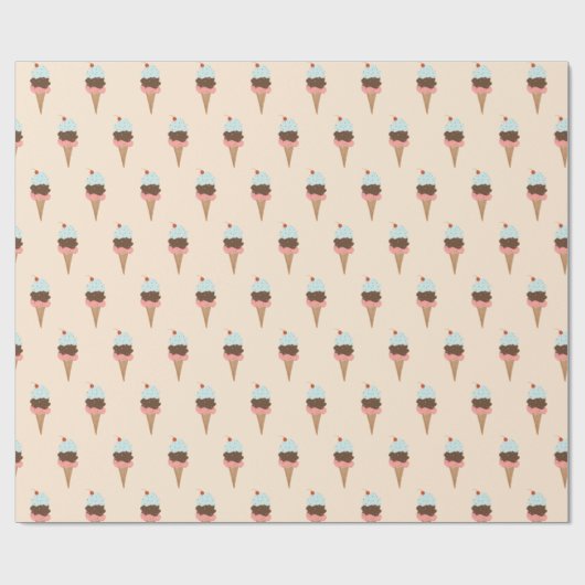 Eis dreilliedriges Skop-Rosa-Muster Geschenkpackun Geschenkpapier (Flach)