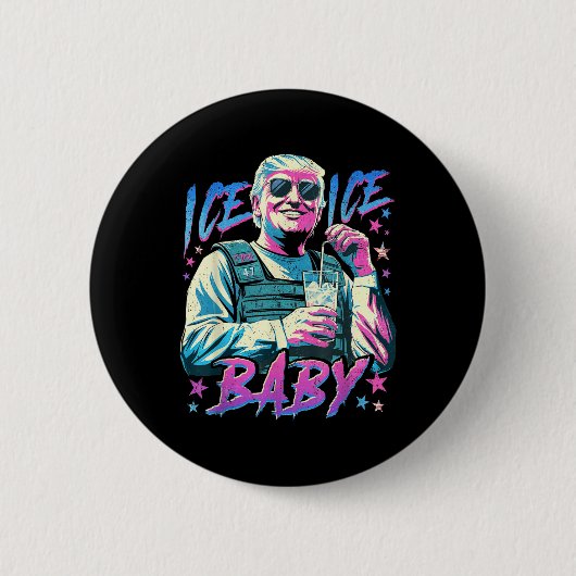 Eis Eis Baby Eis Genieße Ein Eis Kalt Gl Der Absch Button (Vorderseite)