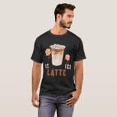 Eis eis Latte, lustiger Eis Kaffee T-Shirt (Vorne ganz)