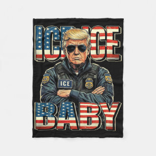 Eis Eis Von Trump Lustiger Trump Meme 2026 Retro  Fleecedecke