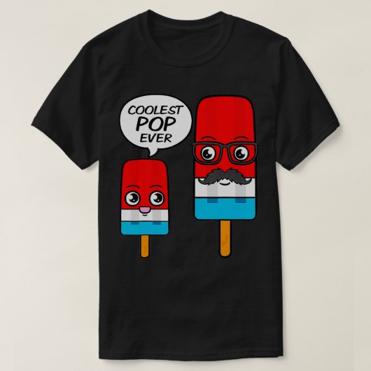 Eis Fathers Day Popsicle Daddy Sweet Dessert T-Shirt (Design vorne)