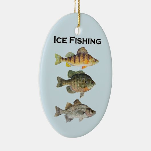 Eis-FischenPanfish Keramikornament (Rechts)