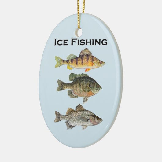 Eis-FischenPanfish Keramikornament (Links)