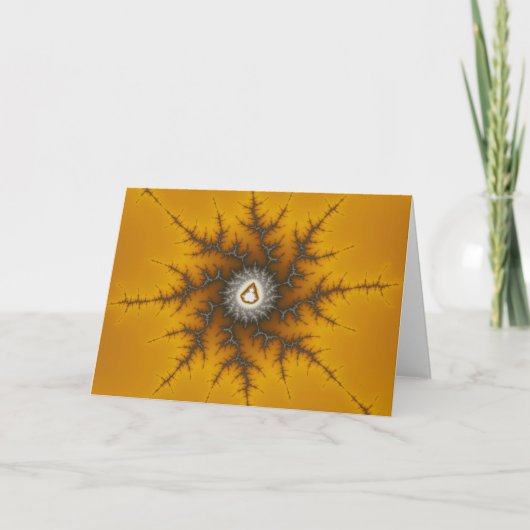 Eis-Flocke - Fraktal-Weihnachtskarte Feiertagskarte (Vorderseite)