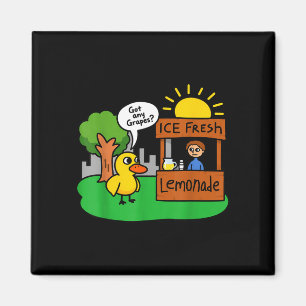 Eis frische Limonade Shirt Ente lustig hast du Tra Magnet