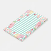 Eis, Früchte, Donuts Streifen Post-it Klebezettel (angewinkelt)